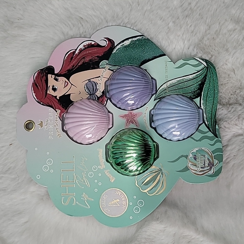 🧜‍♀️ 💜💚 Ariel Shell Lip Balms